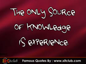 You Are Currently Browsing 15 Most Famous Experience Quotes