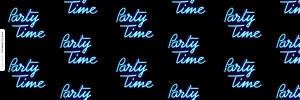 Neon Party Time Tumblr Header