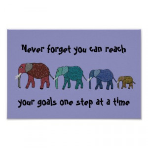 Elephant Motivational Poster