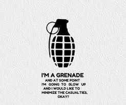 Hazel Grace's quote about Grenades