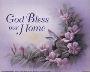 God Bless Our Home, Art Print by T.C. Chiu, Extra Small paper size, 10 ...