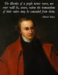 Patrick Henry Morality Quote Poster