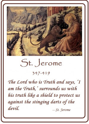 St. Jerome and the Lion by Fra Filippo Lipp