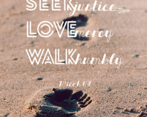 Bible verse scripture printable. Se ek Justice Love Mercy Walk Humbly ...