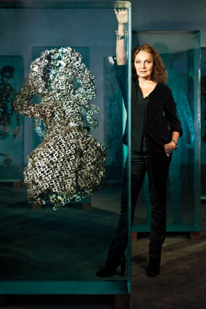 ... Wrap - Diane von Furstenberg with the artist Dustin Yellin