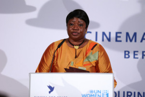 fatou bensouda exclusive coverage fatou bensouda attends the cinema