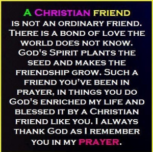 Thank you God for our Christian friends who have lead & guided us back ...