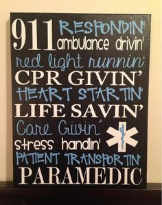 11 x 14 Personalized Subway Art. Sayings for EMT/Paramedic. Wall Decor ...