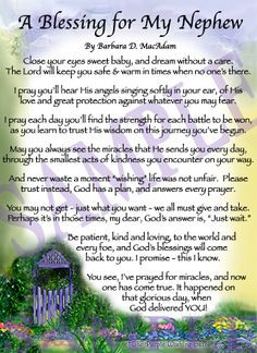 ... pick a poem the purple wishing gate tm a blessing for my nephew is