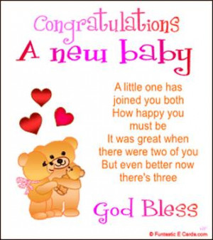 Congratulations A New Baby, A Little One Has Joined You Both How Happy ...