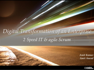 Digital Transformation with 2 Speed IT & Agile Scrum