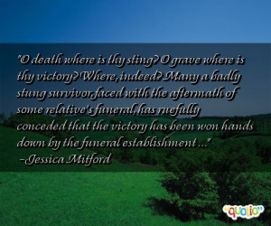 death where is thy sting? O