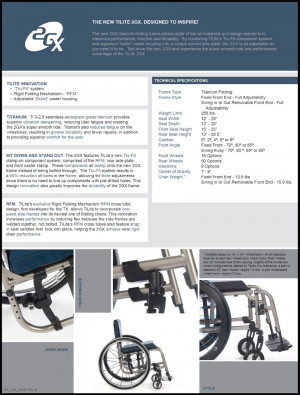 TiLite 2GX Folding Wheelchair