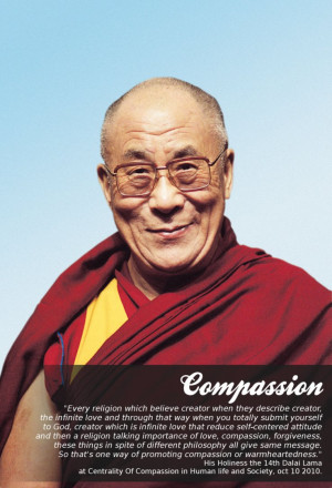Dalai Lama quote about Compassion and religion by MrShackra