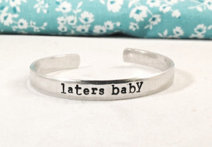 LATERS BABY fifty shades mr grey. quote bracelet $22.00, via Etsy.