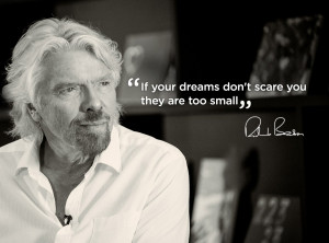 ... off. If you dream big and take risks, impossible becomes just a word