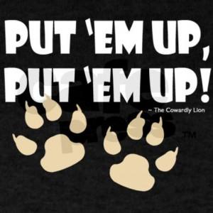 Cowardly Lion Quote' T-Shirt on CafePress.com