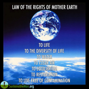 The Rights Of Mother Earth To Life To The Diversity Of Life To Water ...