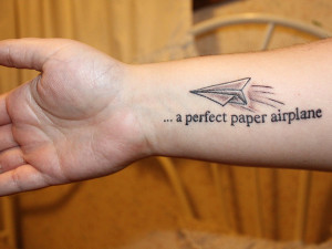 Airplane Tattoo Quote