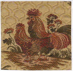 Rooster Upholstery Fabric by the Yard