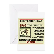 born in 1965 birthday gift Greeting Card for