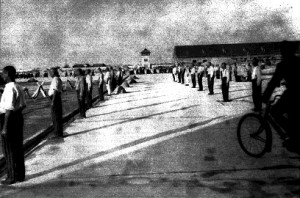 Standing punishment--Dachau concentration camp