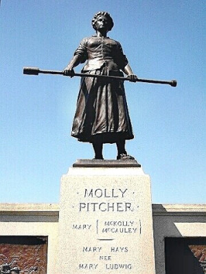 ... real name doesnt known as molly pitcher is said that wasmolly pitcher