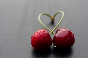 Drops On Cherry Fruit | 1920 x 1280 | Download | Close
