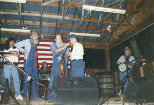 ... Barnwell, and Tim's dad on stage together at the Moonshiner's Jamboree