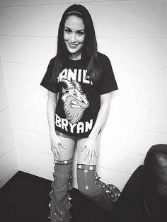 ... by wearing his t shirt more bella twin wwe brie brie support brie