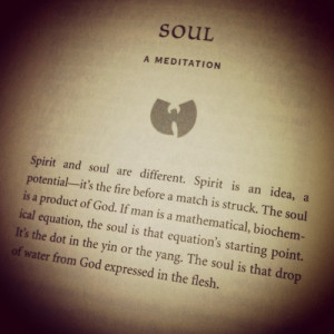 Soul - Words of wisdom #2 from The RZA (“The Tao of Wu)