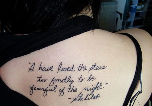 26 Feminine Quote Tattoos For Girls For 2013