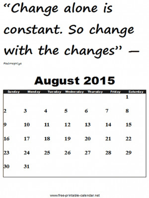 August 2015 Calendar Format 1 - Download from free-printable-calendar ...