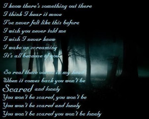 Scared by Three Days Grace