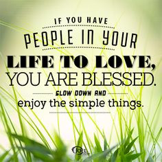 it's the simple things in life... / Joel Osteen quotes More