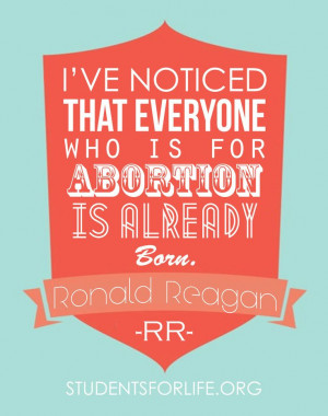 pro-life, prolife, Ronald Reagan