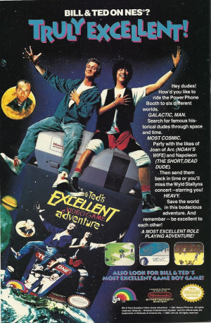 Bill & Ted's Excellent Adventure (1989) #film #advertisement