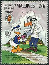 Maldives 1985. Realism/Naturalism. Literature. Mark Twain. Stamp #4 in ...