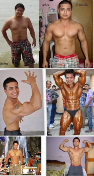 Mohit went from chubby to competition boy in a few months.