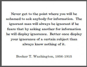 Booker T. Washington Quote on Education