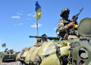 armed russian forces take part in a military operation at a ukrainian