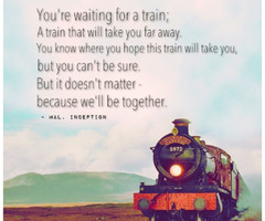 Hogwarts Express with quote