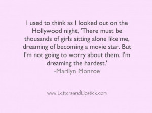 Marilyn Monroe Daydreaming Quote