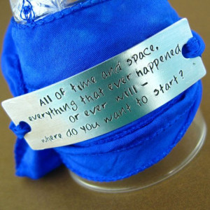 ... Quote Silk Wrap Bracelet - Doctor Who quote bracelet on Etsy, $36.00