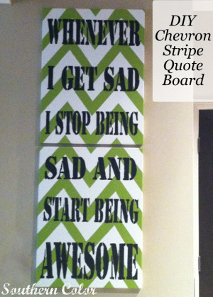 And there you go! A fun DIY Chevron Stripe Canvas Board﻿