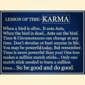 Karma will get you!