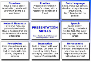 Tips from Kent students making presentations at interviews