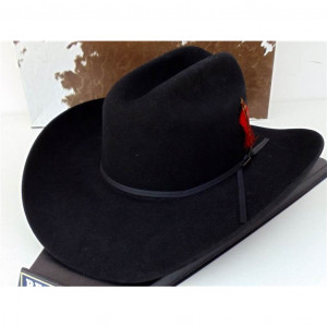Home / Resistol Cowboy Hat 4X Beaver Fur Felt Black Derrick