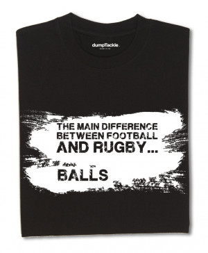 The difference between football and rugby? Well that's easy. It has to ...