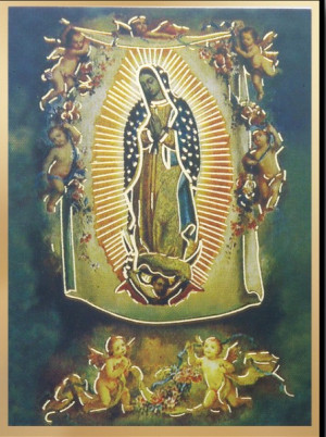 Our Lady of Guadalupe with Angels Magnetic Frame 4 Per Pack - Full ...